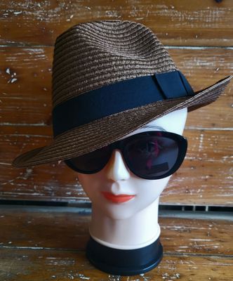 Hat - Fedora - Brn