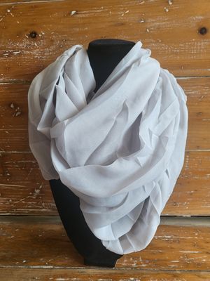 Scarf - Grey Chiffon Loop