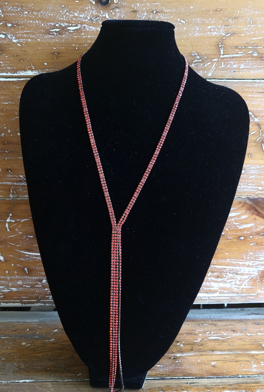Necklace - Red - Rhinestone