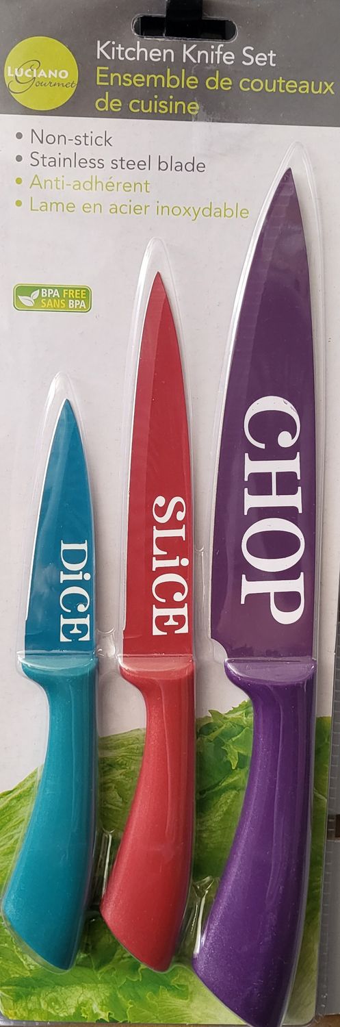 Knife set- 3 pk