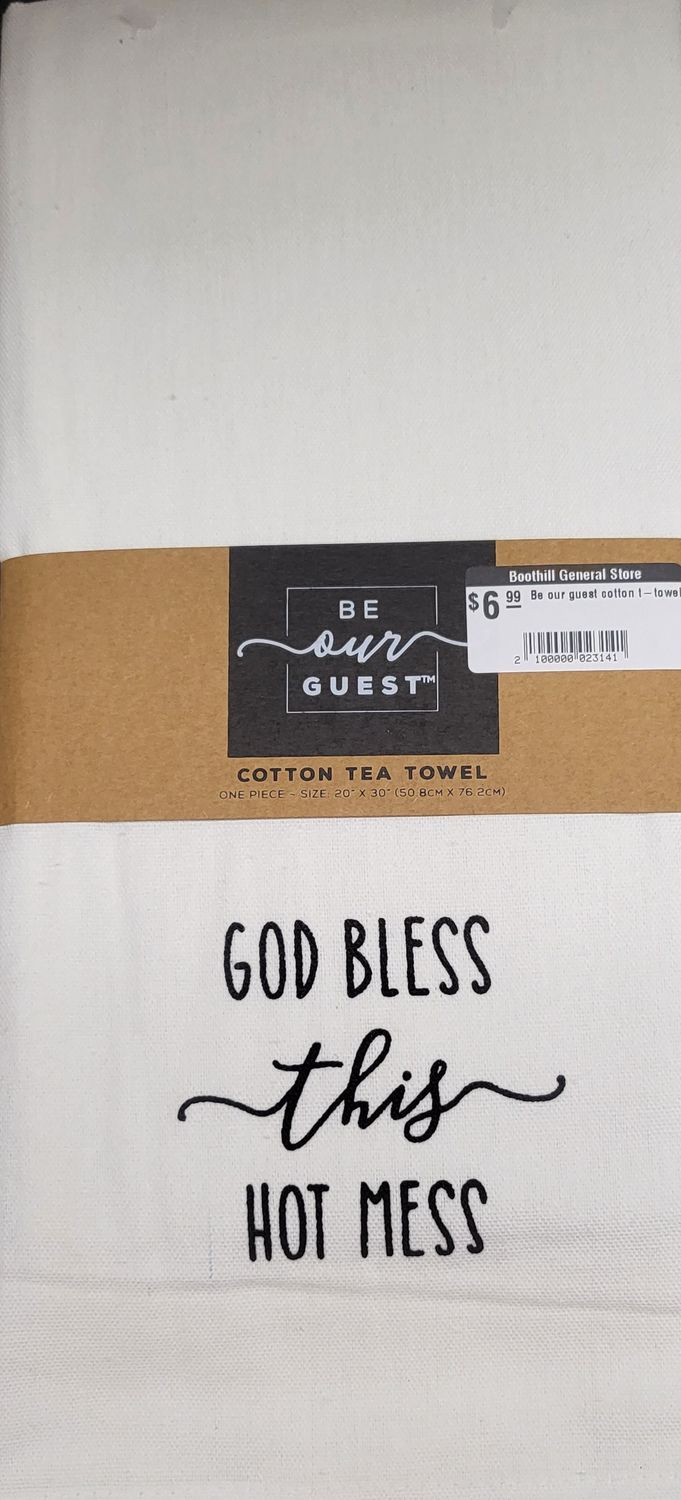 Tea towel &quot;God Bless&quot;