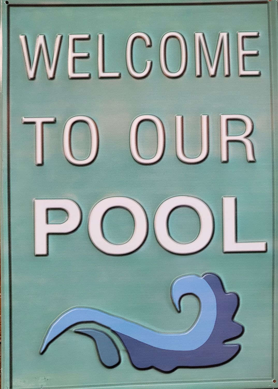 Tin Sign - Pool