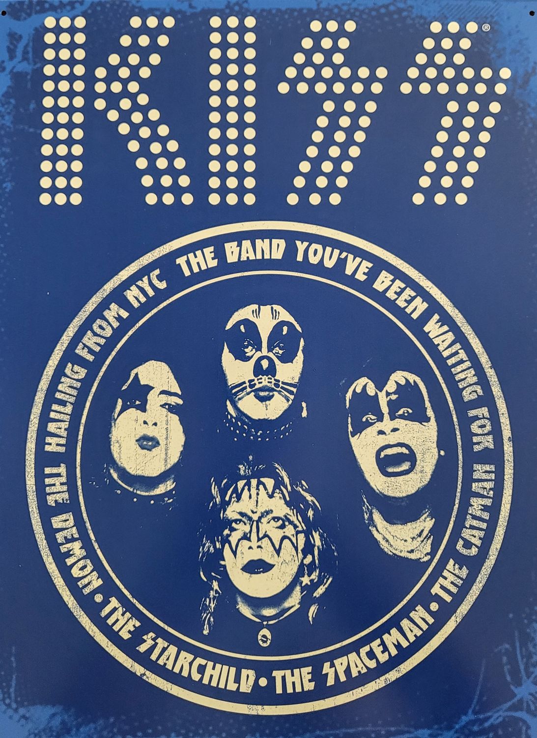 Tin Sign - &quot;Kiss&quot;
