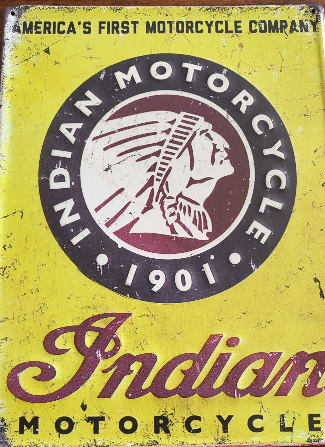 Tin sign - Indian Motorcycle