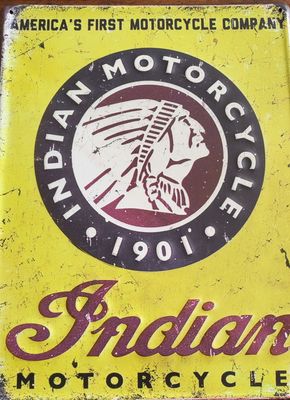 Tin sign - Indian Motorcycle