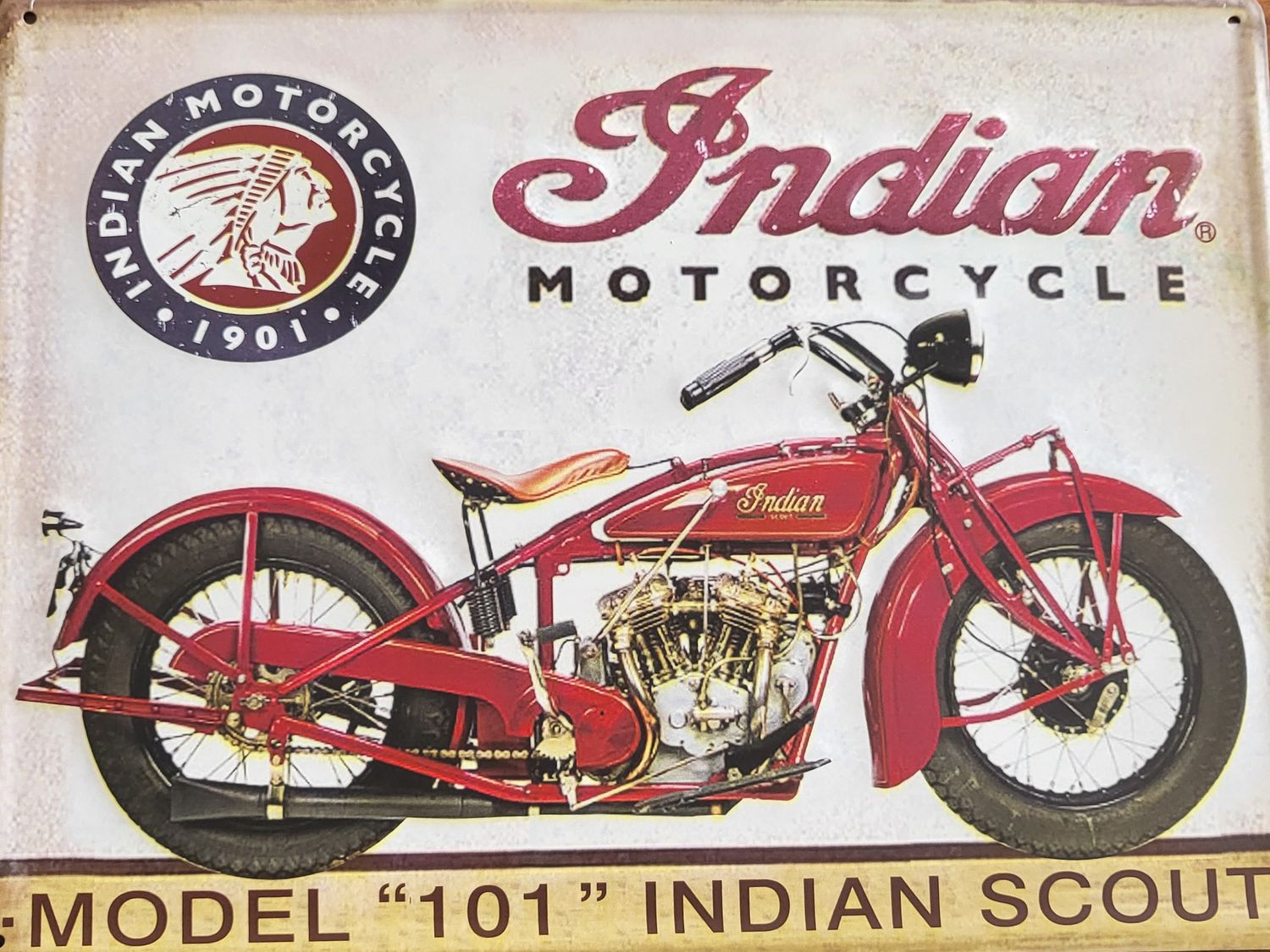 Tin sign - Indian 101