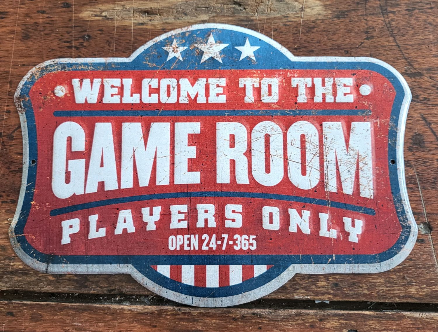 Tin sign- Game Room