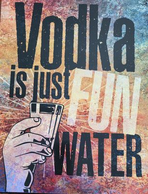 Tin Sign - Vodka