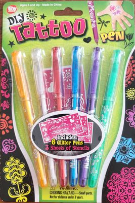 Tatoo Pens - set of 6