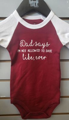 Onesie - Dad Says . . .6-12mth