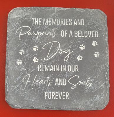 Garden Stone - Dog Memorial
