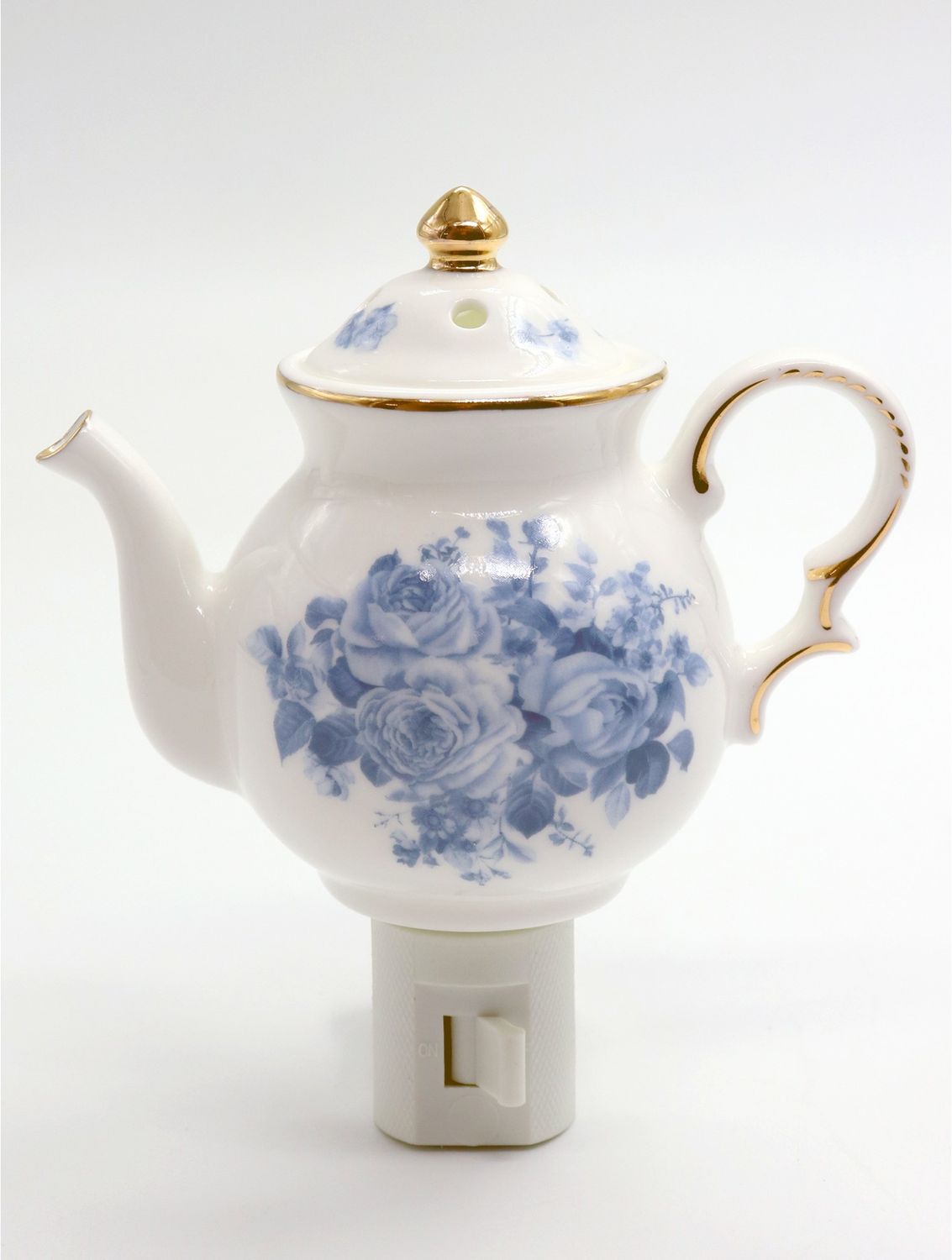 Nightlight - Teapot - Blue Flower