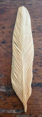 Feather - handcarved