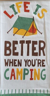 Tea Towel - &quot;Life is Better&quot;