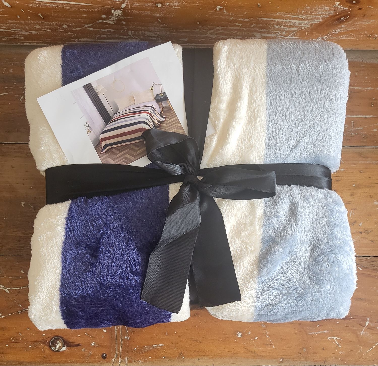 Blanket -Striped  Fleece