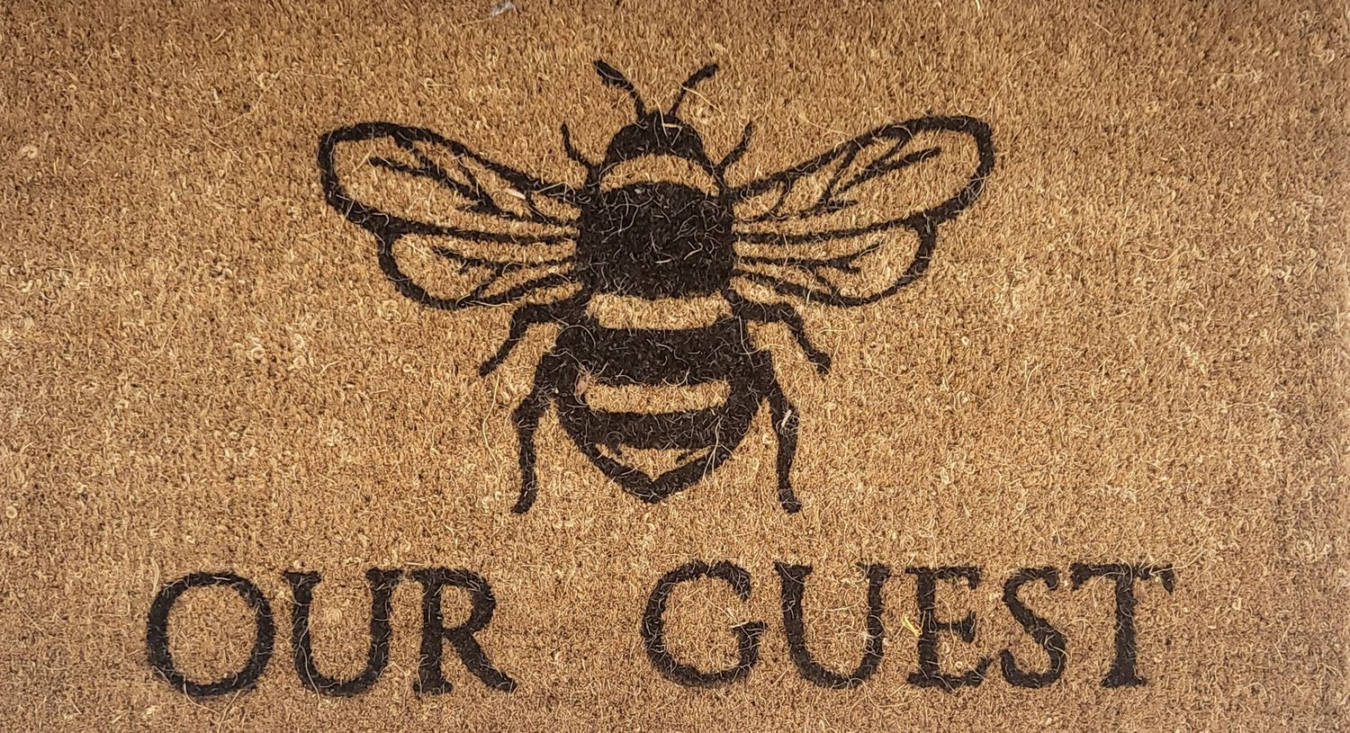 Doormat - &quot;Bee Our Guest&quot;
