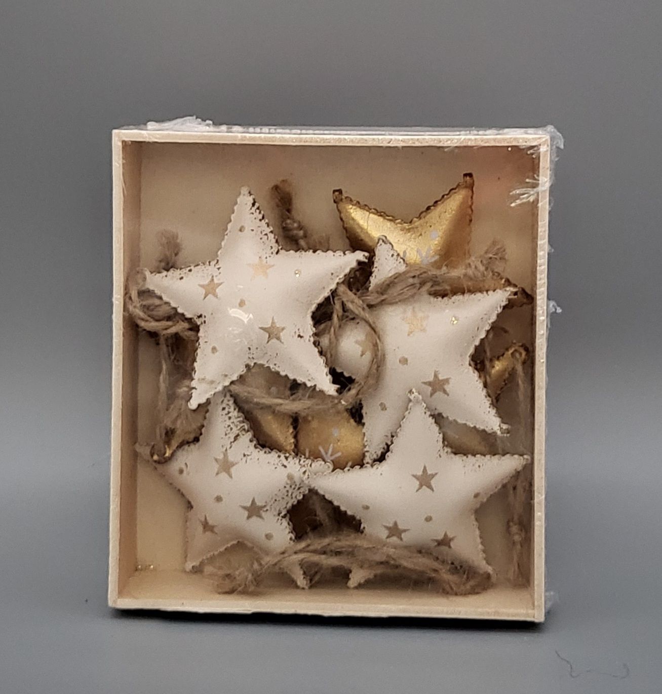 Ornaments - Metal Stars - 8 pcs