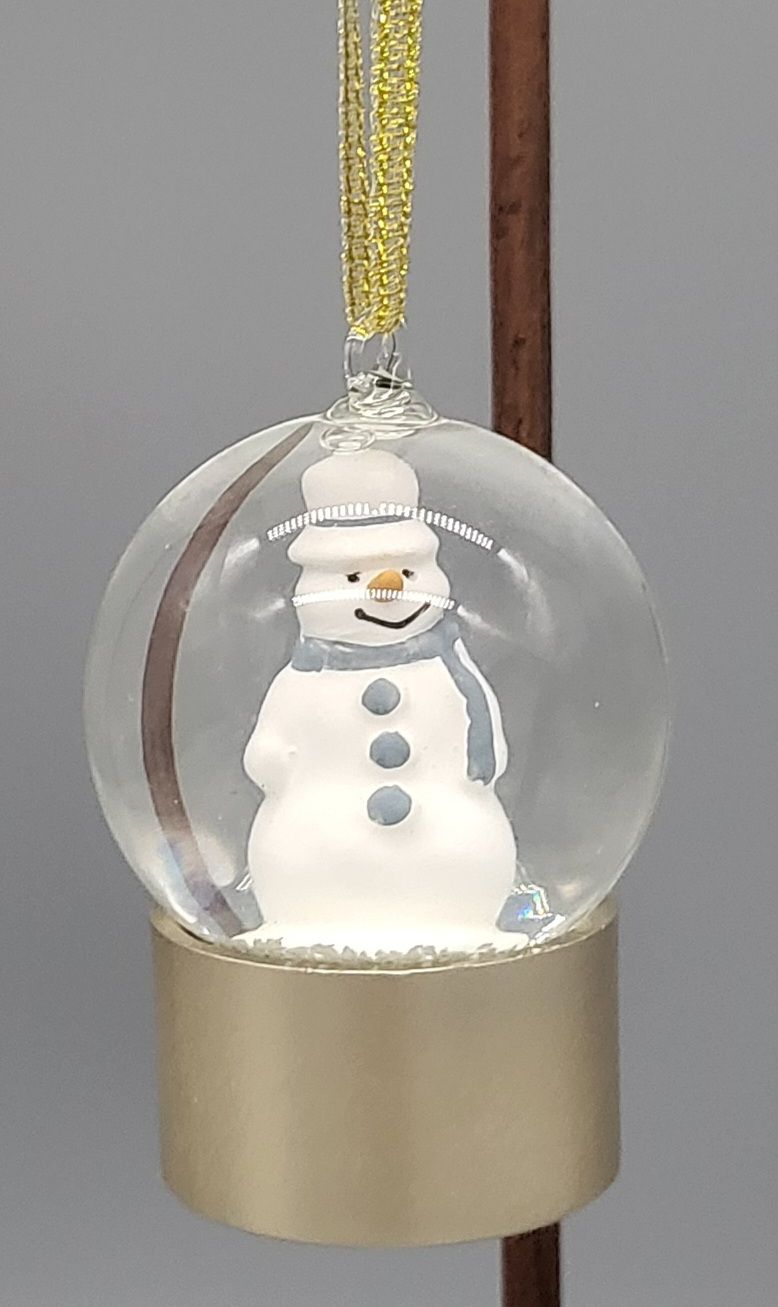 Ornament - Snowman Snow Globe