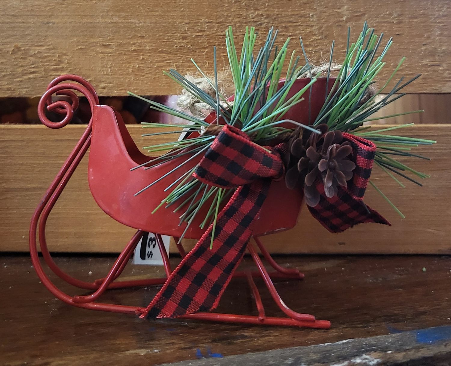 Ornament - Tin Sleigh