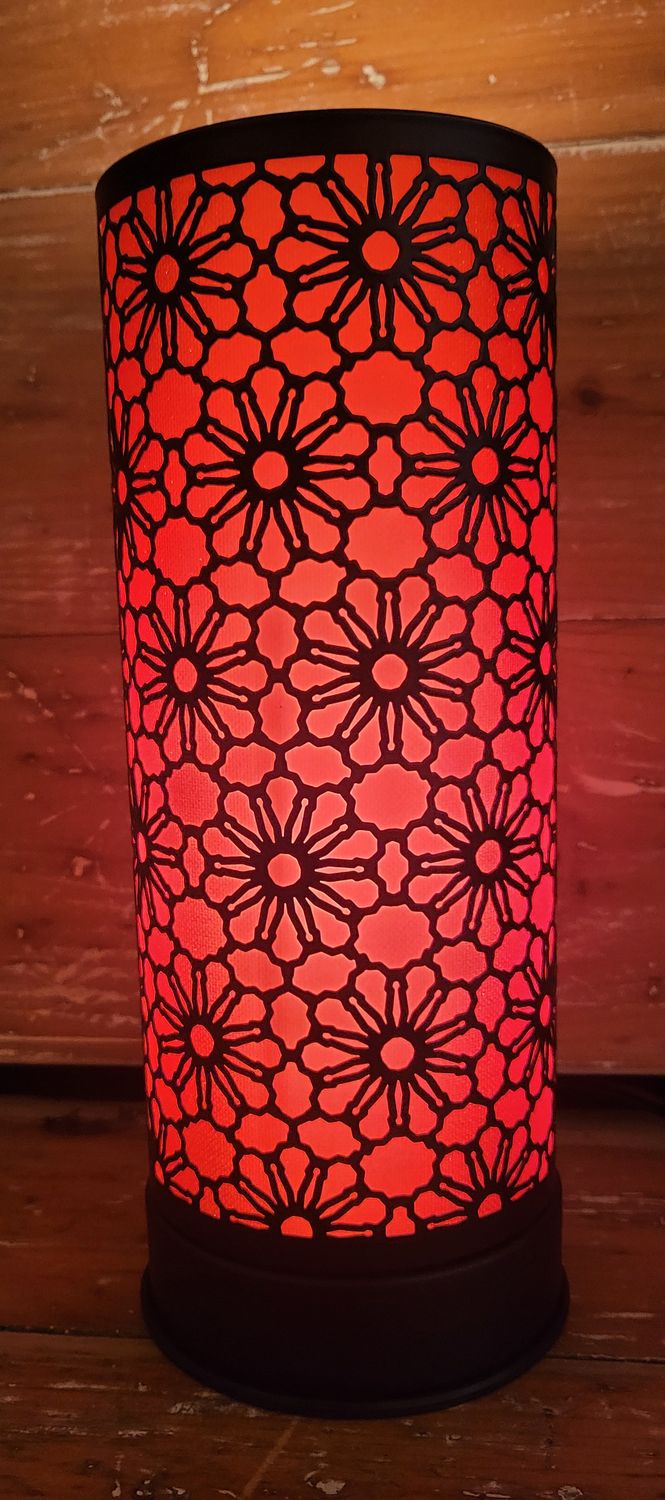 Lamp -Touch/ Melt Warmer - Rd/Blk