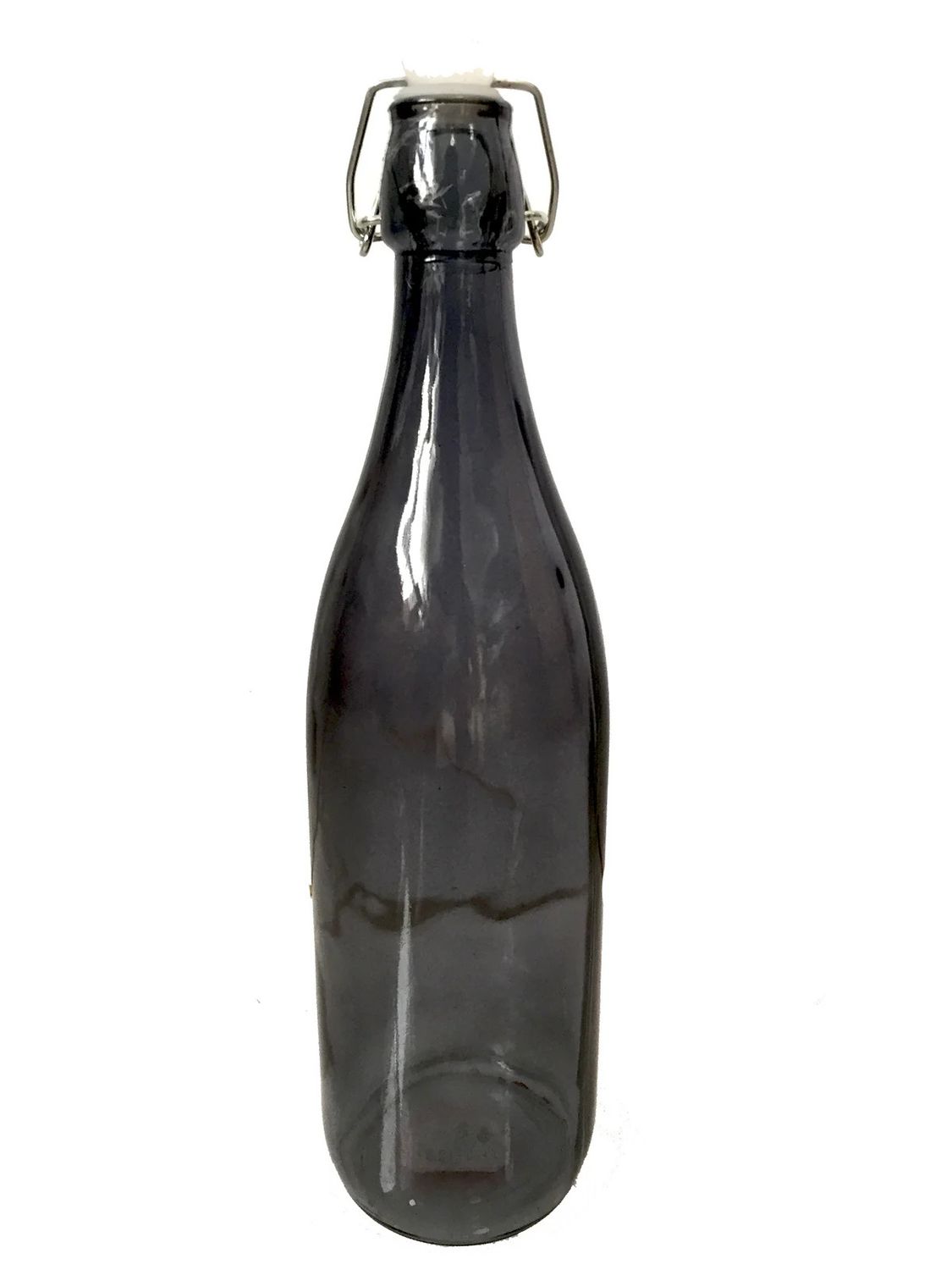 Glass Water Bottle - 1 litre - Black