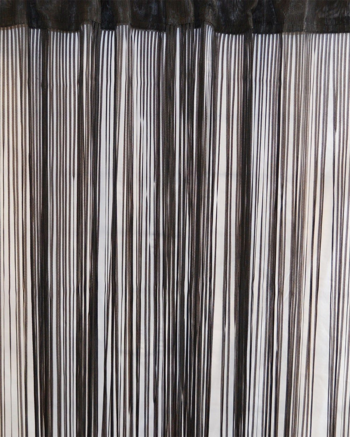 Curtain  - Ribbon - Black
