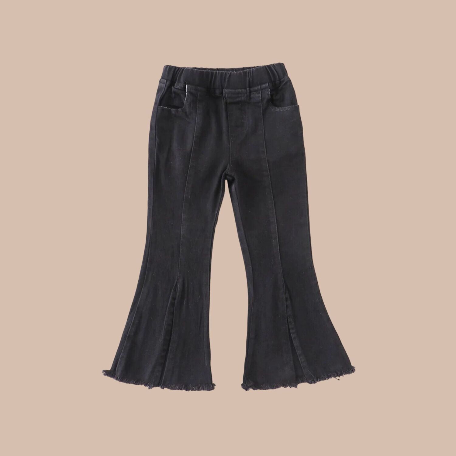 Girls-Open Front Denim Jeans