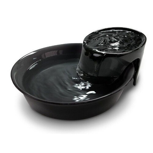 Big Max Ceramic Pet Drinking Fountain 3.7 Litres - Black