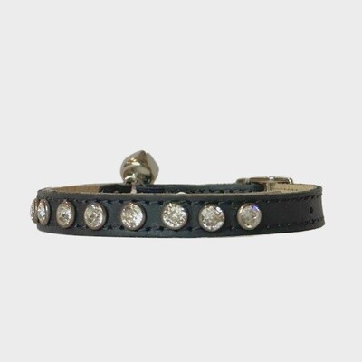 Coco Crystal Cat Collar Black