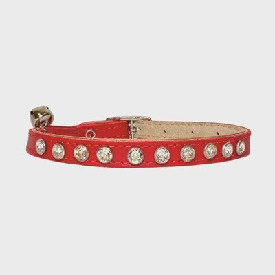 Coco Crystal Cat Collar  Red