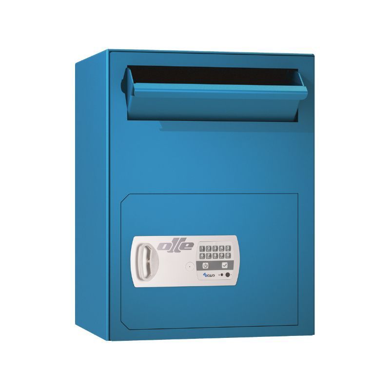 ARCAS OLLE Caja fuerte deposito serie DEP Indicada en establecimientos con movimiento de efectivo
Cerradura de llave y combinación electrónica