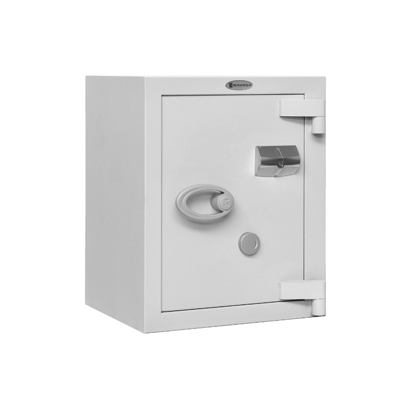 Cajas fuertes de superficie BAUSSA PR homologada Grado IV UNE-EN 1143-1(Llave y combinación electrónica)
Cerradura de Gorjas homologada EN 1300B
Combinación electrónica Homologada En 1300 B