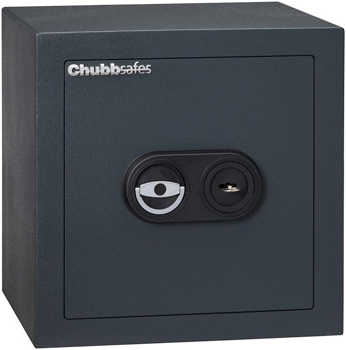 CHUBBSAFES CONSUL Homologada Grado I EN-1143-1 (cerradura de llave) Caja de seguridad ligera, certificada para proteger efectivo y objetos de valor ideal para particulares y empresas