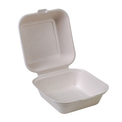 Sugarcane 6x6x3 Take-Out Container (1 compartment, 500pcs)