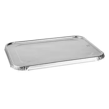 Aluminum Foil Half Size Lid Deep Steam (100pcs)