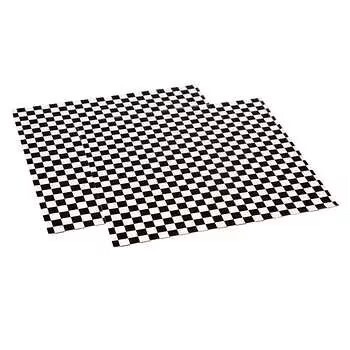 12x12 Hy Pax paper basket liners Black Checkered (1000pcs)