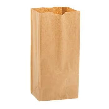 #4 Brown Paper Bags - 500pcs, 4lbs