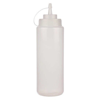 Resto 16oz Clear Squeeze Bottle Pack of 6
