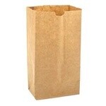 #8 Brown Paper Bags - 500pcs, 8lbs