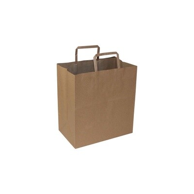 Kraft Paper Bag w/ Handle 11” x 6.75” x 12” 250pcs