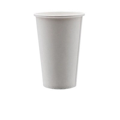 Vicbay 16oz White Coffee Cups, single wall(1000 pcs)