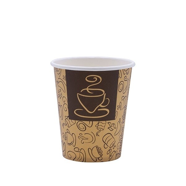 RiteWare Coffee Paper Cups Cafe Style 8oz, Hot Cup Single Wall (1000 pcs)