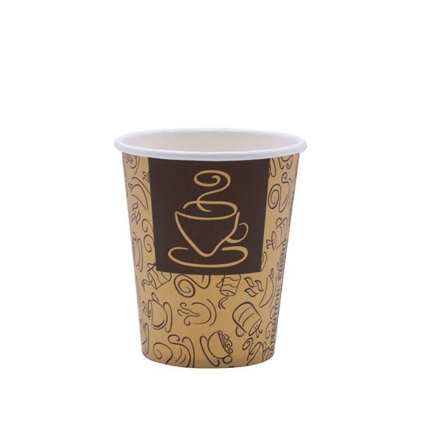 RiteWare Coffee Paper Cups Cafe Style 8oz, Hot Cup Single Wall  (1000 pcs)