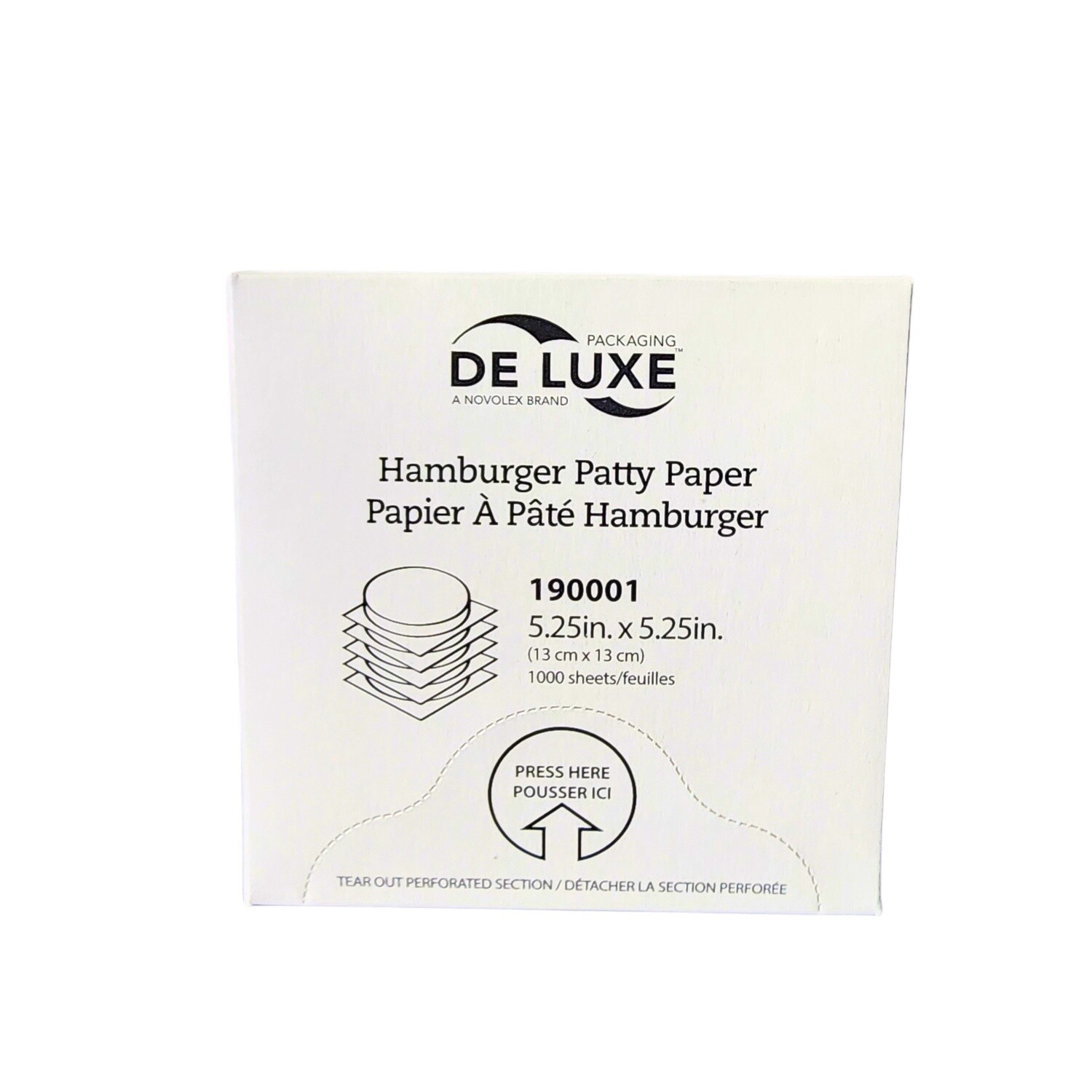 VicBay Hamburger Patty Paper 5.25x5.25 (1000pcs)