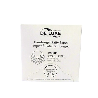 VicBay Hamburger Patty Paper 5.25x5.25 (1000pcs)