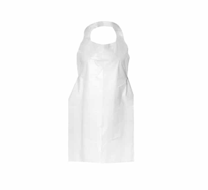Ronco White Apron-HDPE  28&quot; x 46&quot;   1.5ML (100pcs)