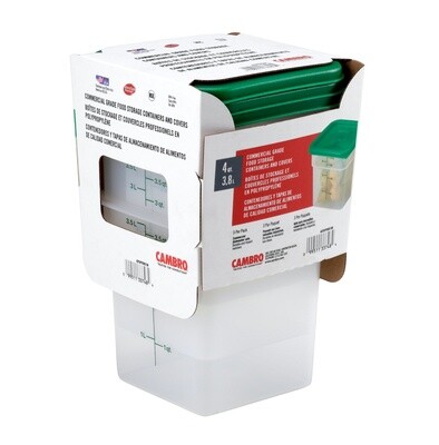 Cambro 4QT (3.8L) Square Containers 3pcs/pack