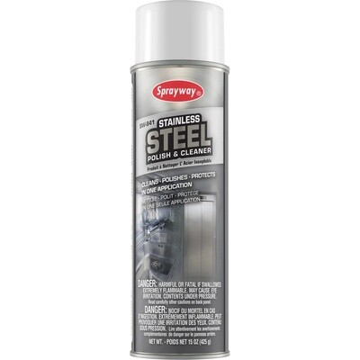 Sprayway Stainless Steel Polish &amp; Cleaner 15oz (per piece)