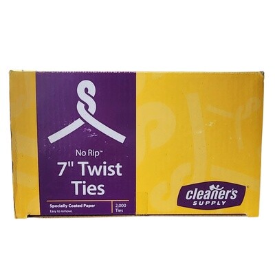 Twist Ties 7&quot; Red/White Strips (2000 pcs)