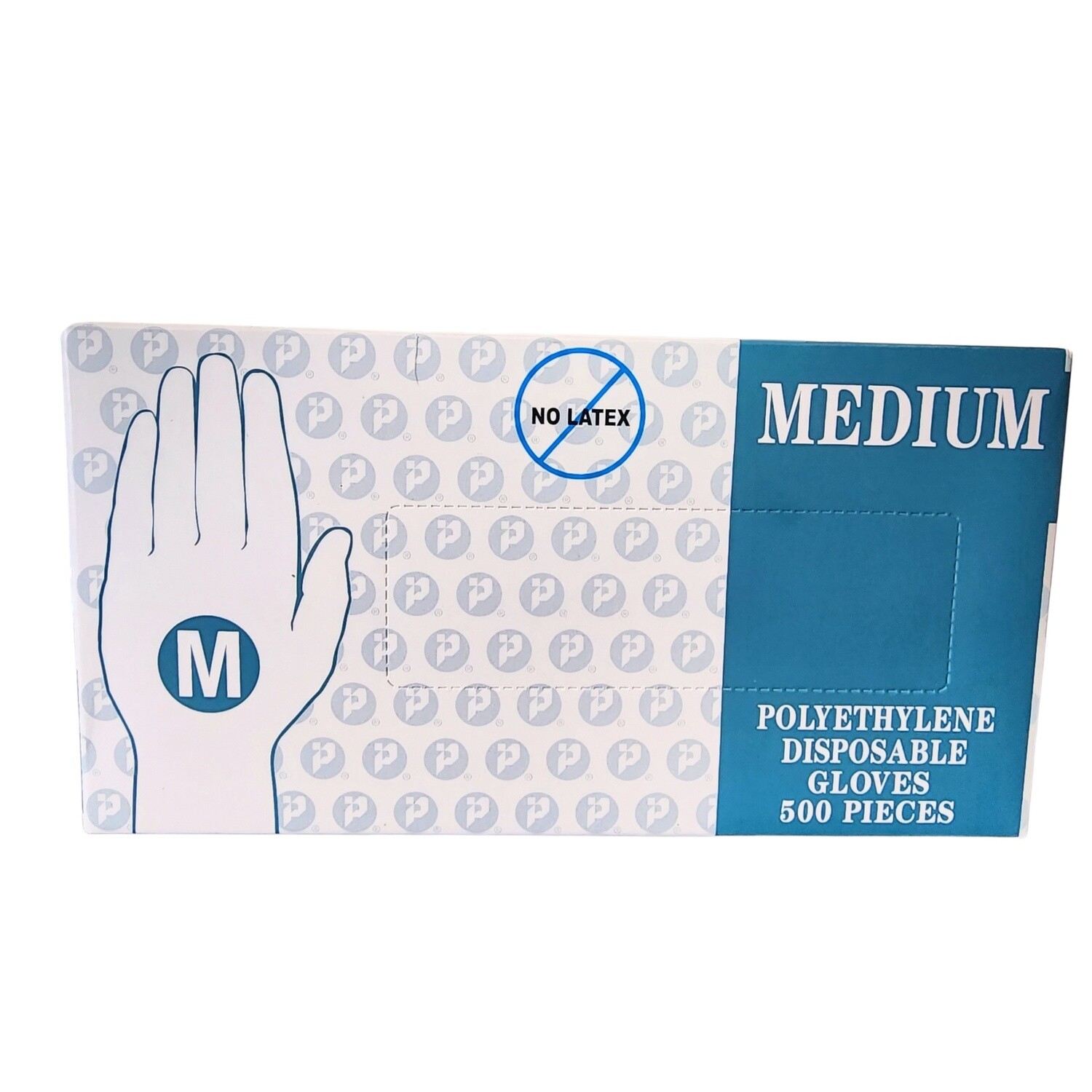 Deli Poly Gloves Medium 500pcs (per box)